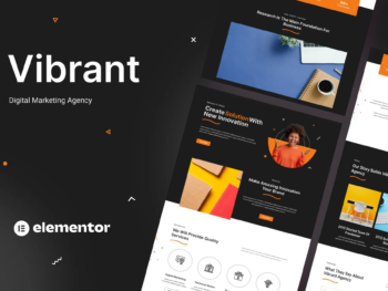 Vibrant - Template Kit para Agência digitais Elementor
