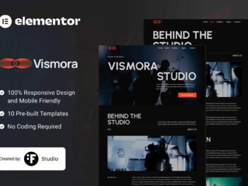 Vismora — Kit de modelos Elementor para estúdios criativos