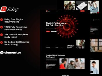 Adsy - Kit de Modelos Elementor para Agência Digital