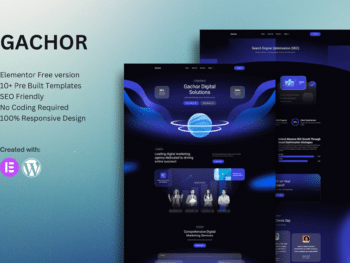 Gachor - Kit de Modelos Elementor para Agência de Marketing Digital
