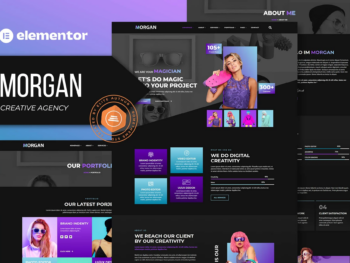 Morgan - Agência Criativa e Portfólio Elementor Template Kit