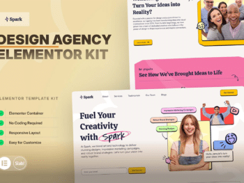 Spark - Kit de Templates Elementor Pro para Agência de Design