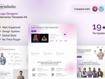 Zembolic - Template Kit Elementor para agência de design de marca