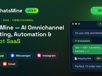 WhatsMine — SaaS de marketing omnicanal com IA, automação e chatbot (WhatsApp, Messenger, SMS e e-mail)