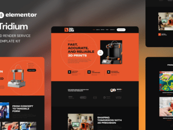 Tridium - Kit de modelos 3D Render Service Elementor