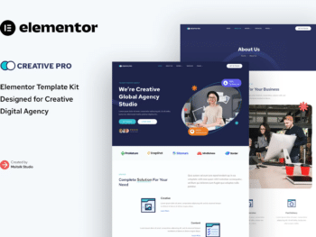 Creativepro - Kit de Modelos Elementor do Creative Agency Studio