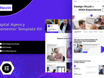 Nexin - Kit de Modelos Elementor para Agência Digital Criativa