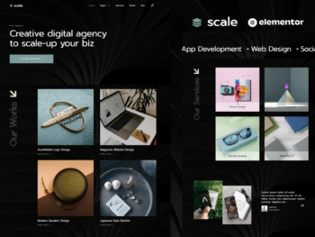 Scale - Template Kit de agência criativa Elementor