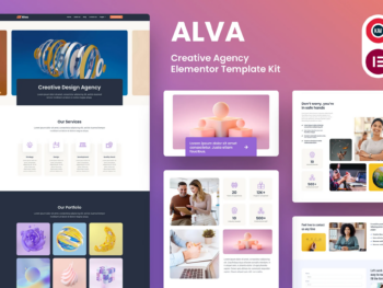 Alva - Template Kit Elementor para Agência criativas