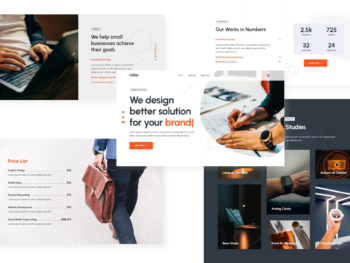 Roller - Template Kit de Portfólio criativo e agência Elementor