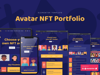 Avatar - Template Kit NFT Portfólio Elementor