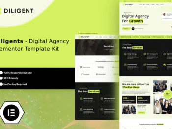 Diligent - Kit de Modelos Elementor para Agência Criativa e Portfólio
