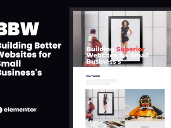 BBW - Kit de Templates Elementor para Agência de Web Design