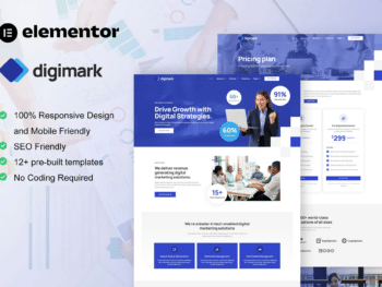 Digimark - Kit de Templates Elementor Pro para Agência de Marketing Digital