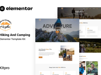 Hayka - Template Kit Elementor para caminhadas e camping