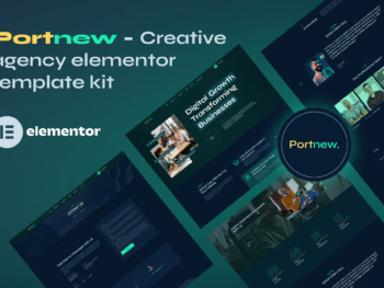 Portnew - Kit de Templates Elementor para Agência Criativa