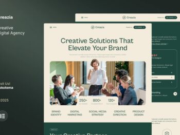 Creazia — Kits de Templates Elementor para sites de agências criativas