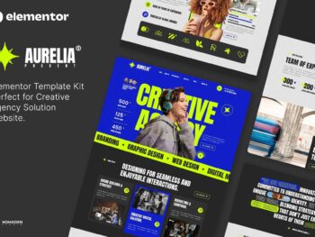 Aurelia - Kit de Modelos Elementor para Agência Criativa