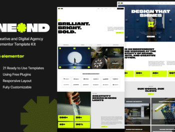 Neond - Kit de Templates Elementor para agências criativas e digitais