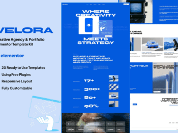 Velora - Kit de Modelos Elementor para Agência Criativa e Portfólio