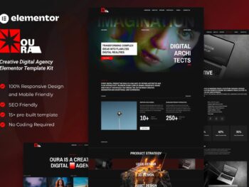 Oura - Kit de Templates Elementor para Agência Digital Criativa