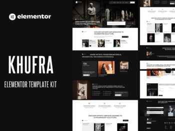 Khufra - Kit de modelos Elementor para site de exposição de esculturas
