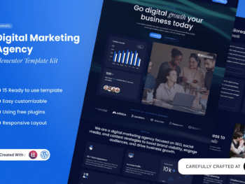 Marketify - Kit de Modelos Elementor para Agência de Marketing Digital