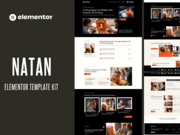 Natan - Kit de Templates Elementor para serviços de impressão 3D