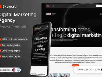 Skyword - Kit de Modelos Elementor para Agência de Marketing Digital