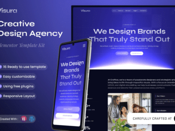 Visura - Kit de Templates Elementor para Agência de Design Criativo