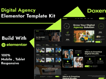 Doxen - Kit de Templates Elementor para Agência Digital