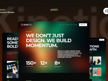Kinetic - Kit Elementor de sites do Creative Studio
