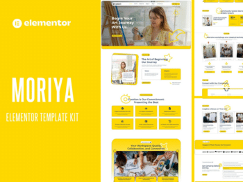 Moriya - Kit de Templates Elementor para a Comunidade de Arte