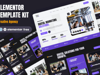 Finovia - Kit Elementor da Agência de Marketing Digital