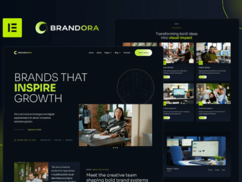 Brandora - Kit de Templates Elementor Pro para Agência Criativa