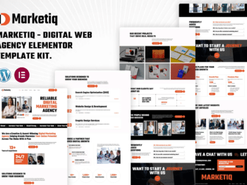 Marketiq - Kit de Modelos Elementor para Agência Web Digital