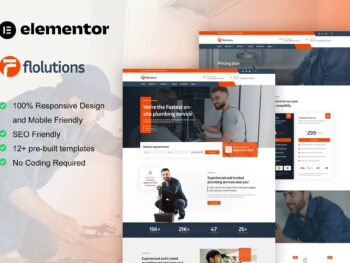 Folution - Kit de modelos Elementor para serviços de encanamento e reparo