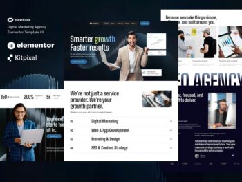 Nextrank - Kit de Templates Elementor para Agência de Marketing Digital