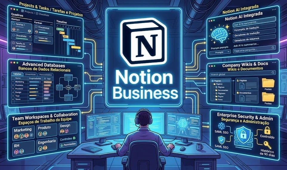 Notion Business | 3 Meses - Link de Ativação | Global | na Sua Conta