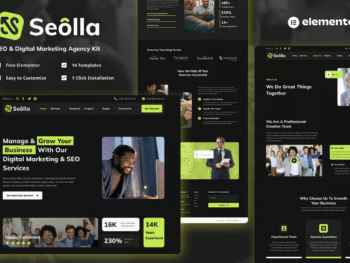 Seolla - Kit de Modelos para Agência de SEO e Marketing Digital