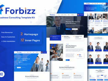 Forbizz - Kit de Templates Elementor de consultoria de negócios