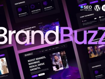 BrandBuzz - Kit Elementor para Agência Digital