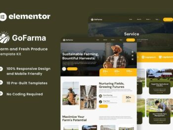Gofarma - Kit de Templates Elementor para Agricultura e Produtos Frescos