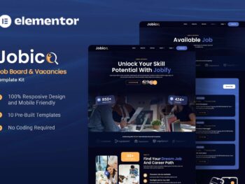 Jobico - Kit de Templates Elementor para Quadro de Empregos e Vagas