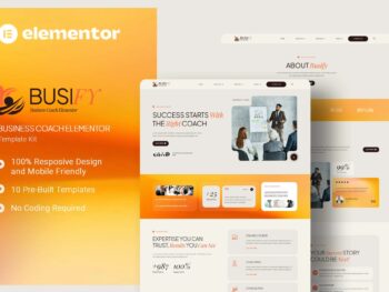 Busify - Kit de modelos Business Coach Elementor