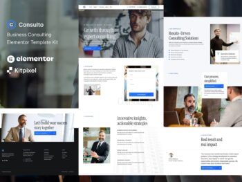 Consulto - Kit de Templates Elementor de Consultoria e Coaching Empresarial