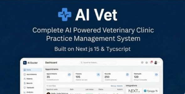 AI Vet - Sistema completo de gestão para hospitais/clínicas veterinárias | Com inteligência artificial | Node.js