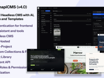 ElmapiCMS - CMS Headless auto-hospedado com IA, autenticação e modelos.