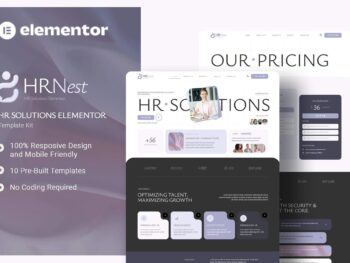 HRNest - Kit de modelos Elementor de soluções de RH
